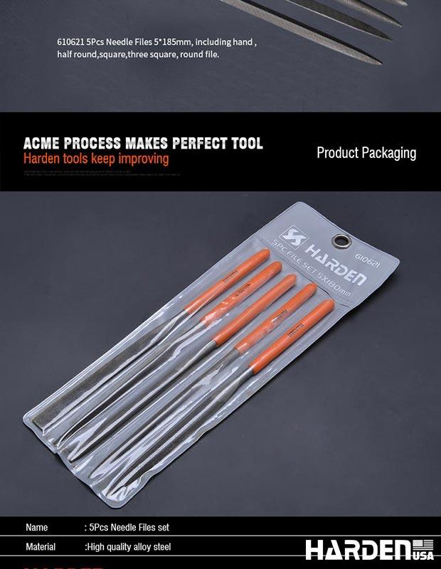5X185mm 5Pcs Needle File Set