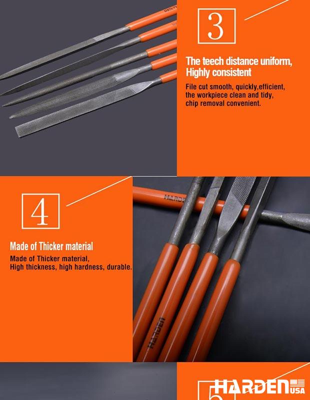 5X185mm 5Pcs Needle File Set