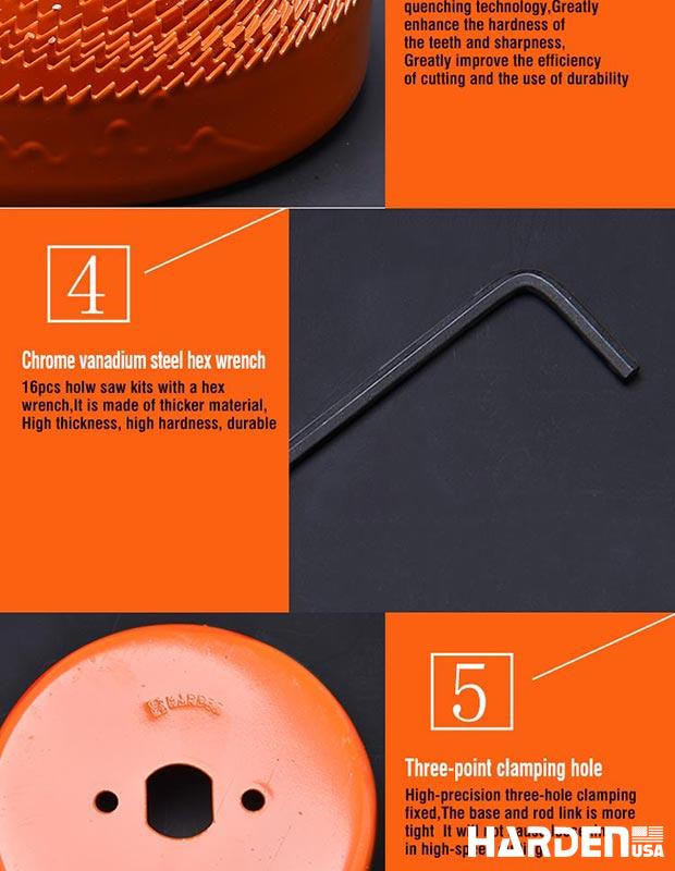 8Pcs Hole Saw For Wood