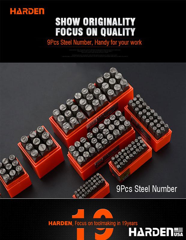 9Pcs Steel Numbers