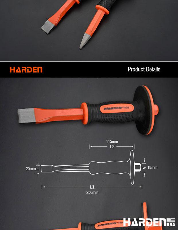 19x250mm Flat Chisel TPR Handle