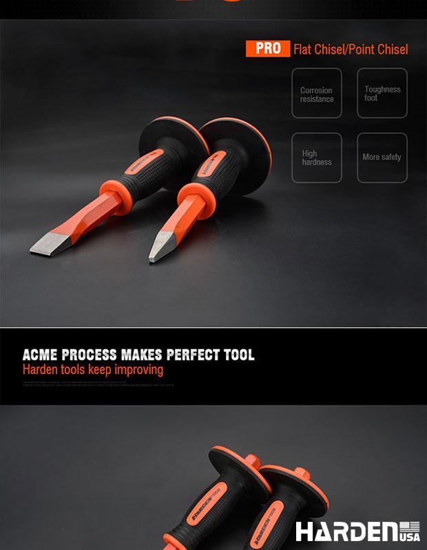 19x250mm Point Chisel TPR Handle