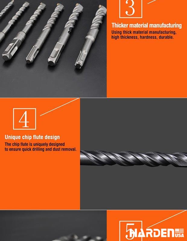Professional Square Shank Electric Hammer Drill Bit