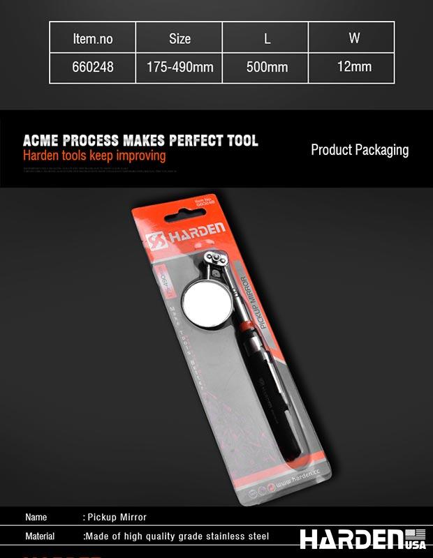175-490mm Telescopic Shaft Inspection Mirror