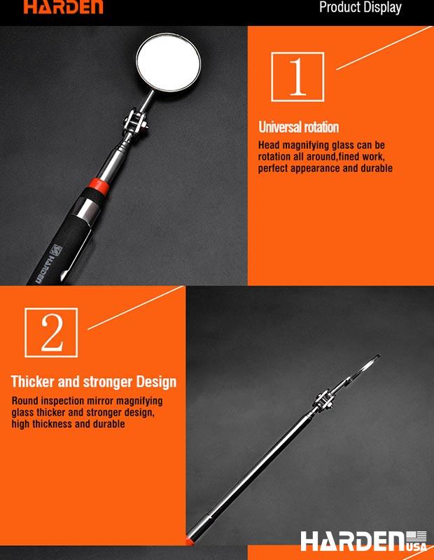 175-490mm Telescopic Shaft Inspection Mirror