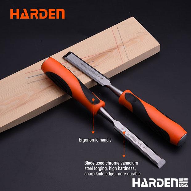 4Pcs Orange black handle wood chisel set
