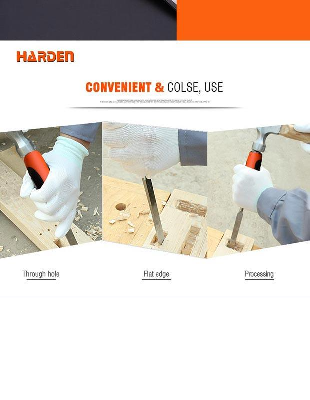 4Pcs Orange black handle wood chisel set