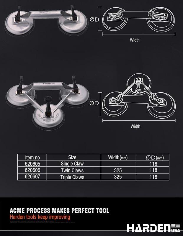 Triple Heads Suction Lifter