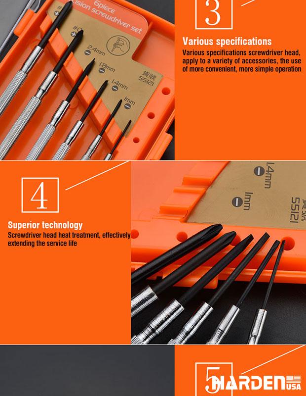6Pcs CR-V Precision Screwdriver Set