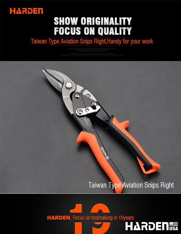 10" Taiwan Type Aviation Snips Right