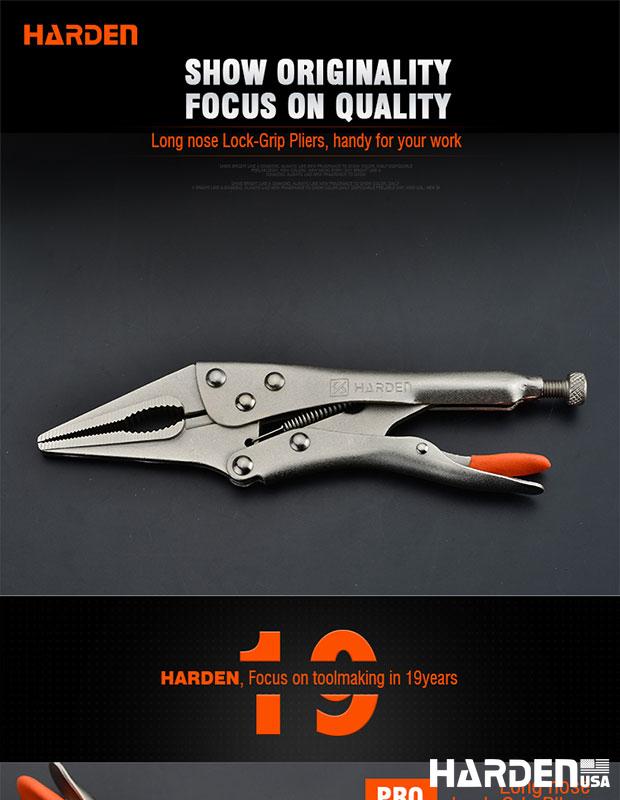 9" Long Nose Lock Grip Plier