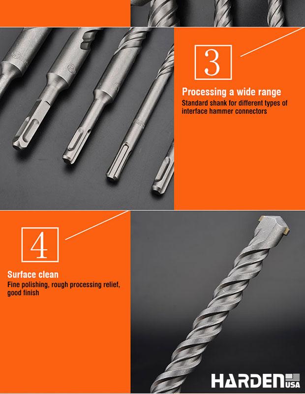 Professional Round Shank Hammer Electric Drill Bits