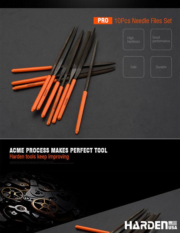 4X160mm 10Pcs Needle File Set