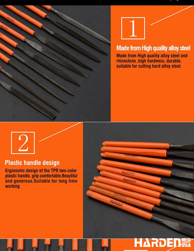 4X160mm 10Pcs Needle File Set