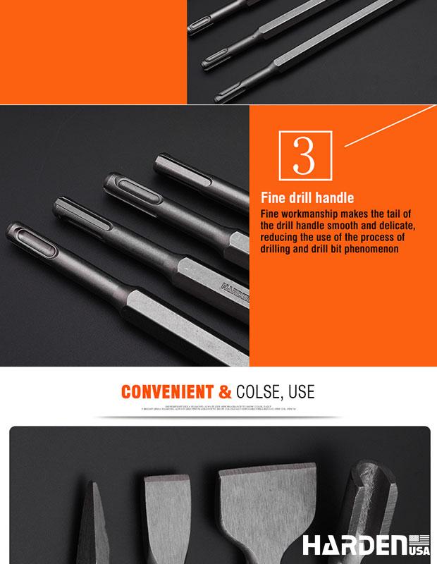 SDS-Plus Flat/Point/U type Chisel