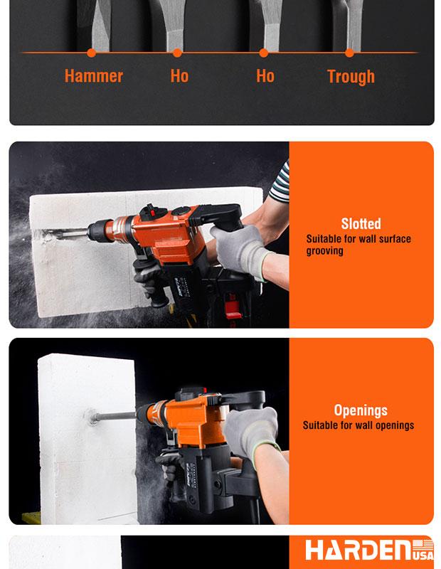 SDS-Plus Flat/Point/U type Chisel