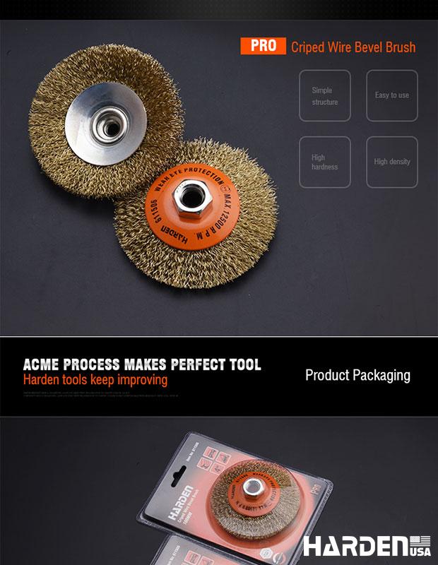 Criped Wire Bevel Brush
