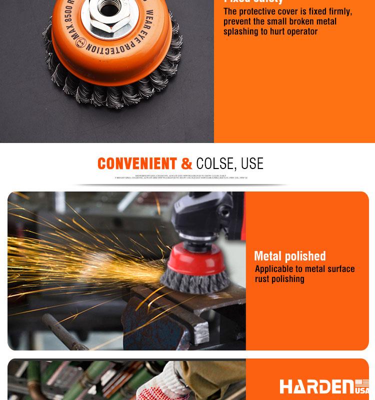 Cup Twist Wire Brush With Nut