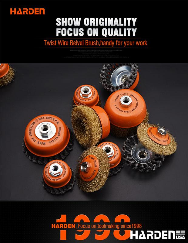 100mmxM14x2.0 Twist Wire Belvel Brush