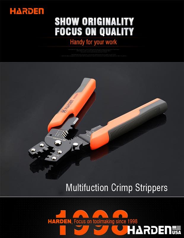 0.6-2.0mm Multi-function Crimp Stripper