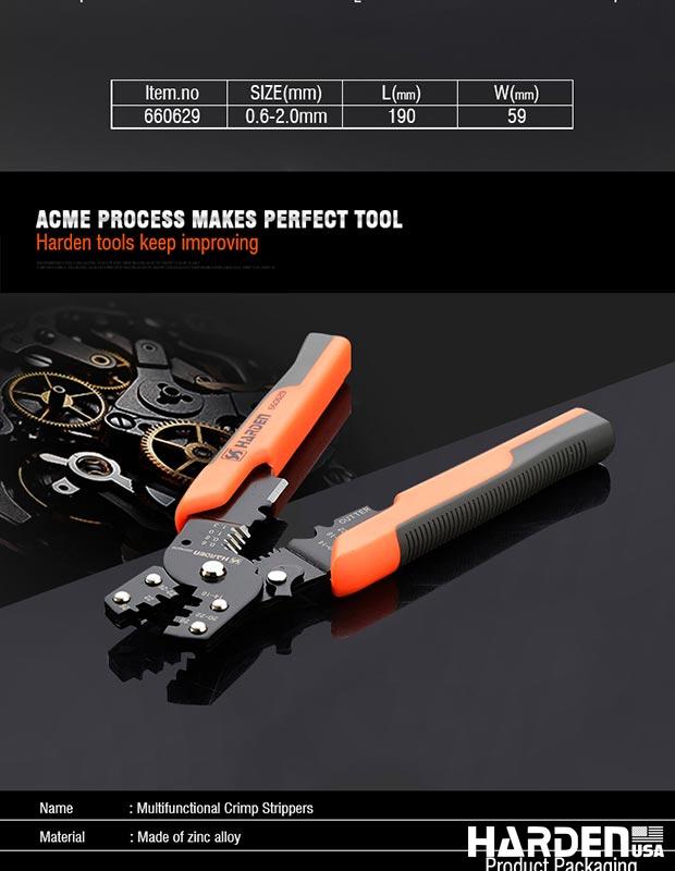 0.6-2.0mm Multi-function Crimp Stripper
