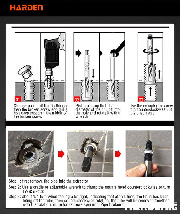 Pipe thread extractor