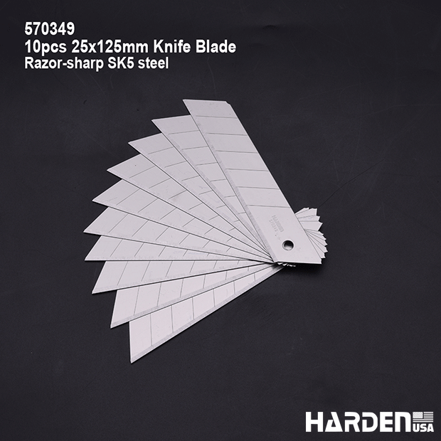 10Pcs 25x125mm Knife Blades