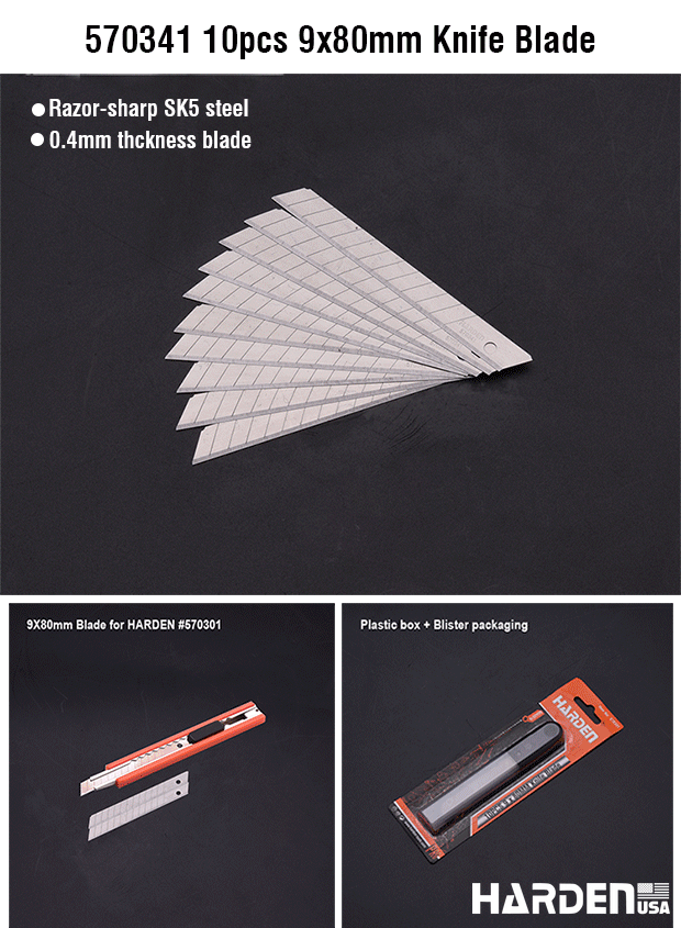 10Pcs 25x125mm Knife Blades