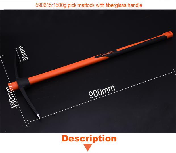 Pick Mattock With Fiberglass Handle