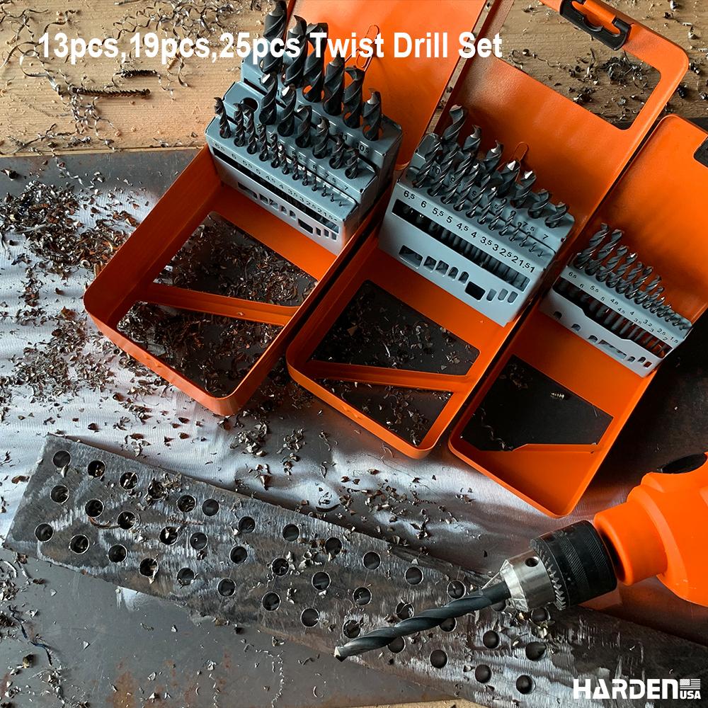 19Pcs Twist Drill Set