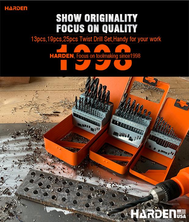 19Pcs Twist Drill Set