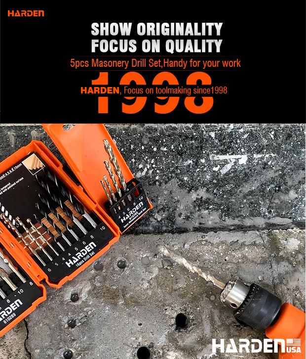 5Pcs Masonery Drill Set