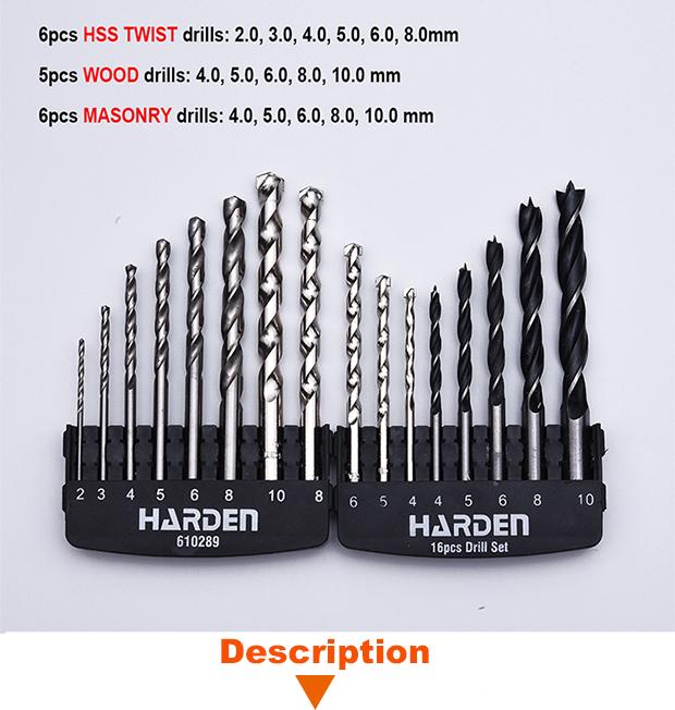 16Pcs Drill Set