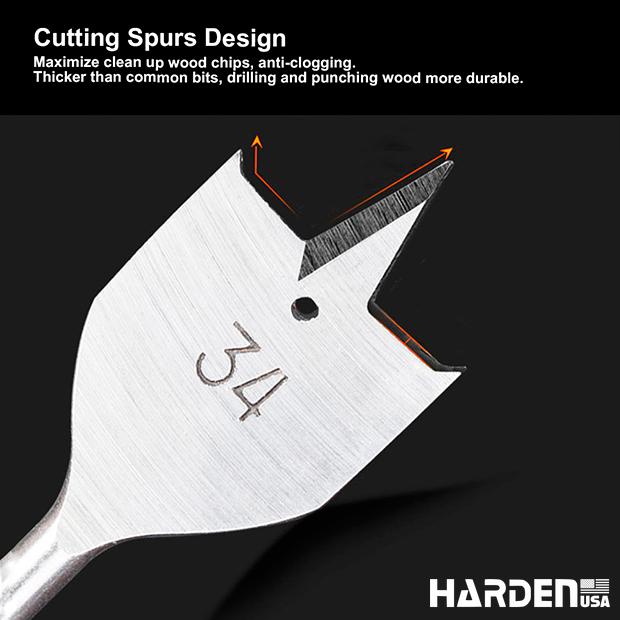 6Pcs Flat Wood Bits Set