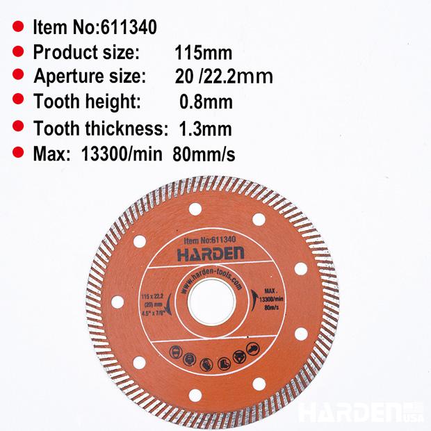 Diamond tile cutting blade