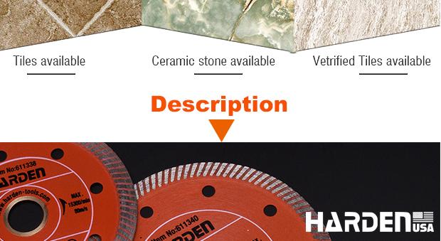 Diamond tile cutting blade