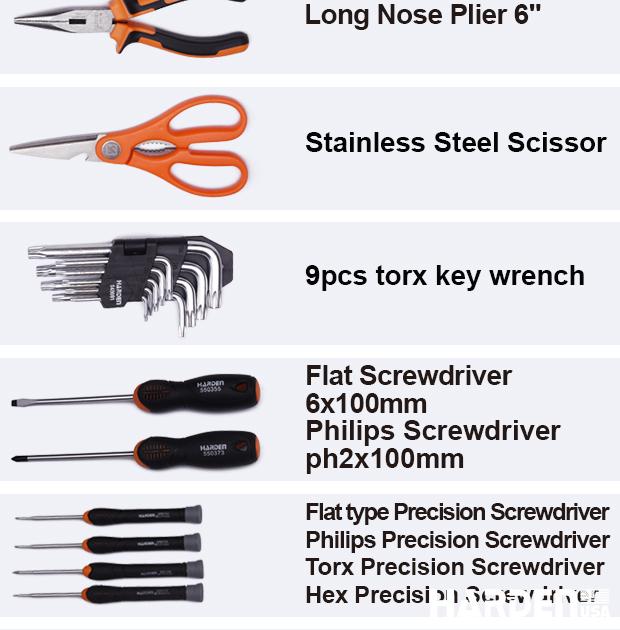 155Pcs Aluminium Toolkit set