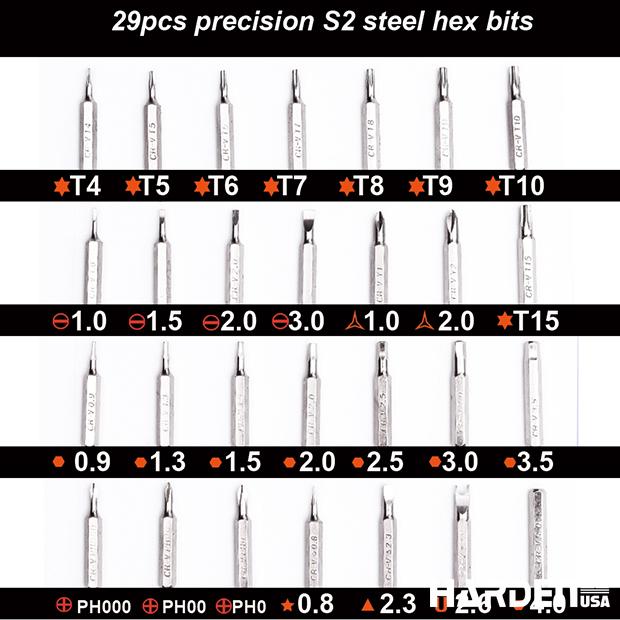 31Pcs CR-V Precision Screwdriver Bits Set