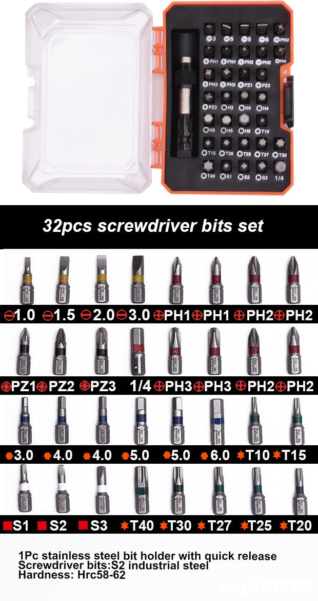 33Pcs Screwdriver Bits Set