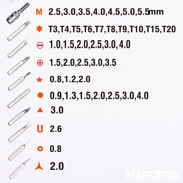 46Pcs CR-V Screwdriver Bits Set
