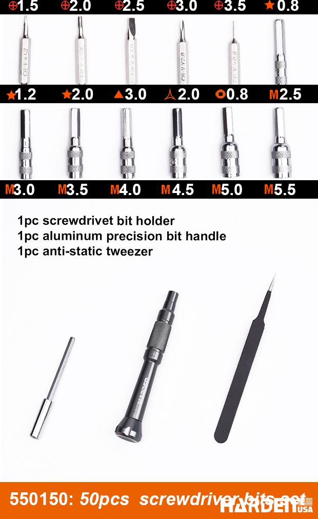 46Pcs CR-V Screwdriver Bits Set