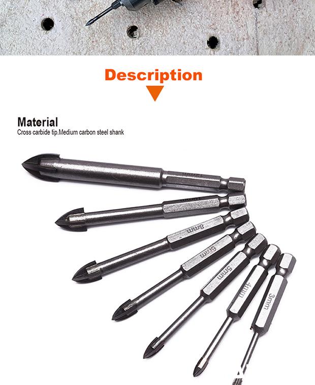 Tile and Glass Drill Bit 3mm - 12mm