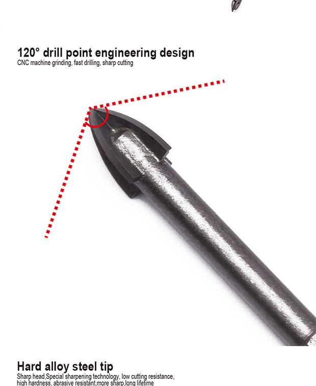 Tile and Glass Drill Bit 3mm - 12mm