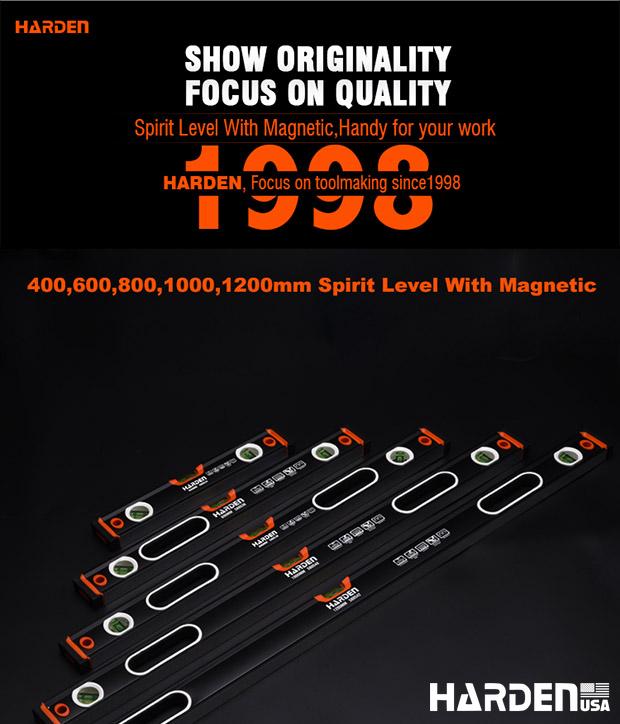 Spirit level with magnetic