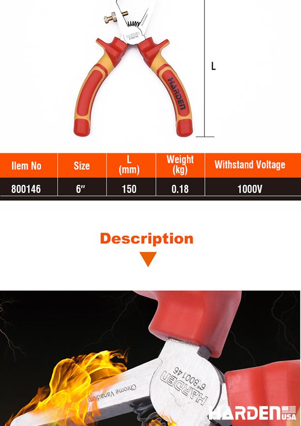 6'' Insulated Wire Stripping Plier