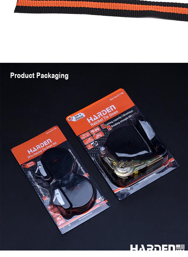 2Pcs Ratchet Tie Down Set