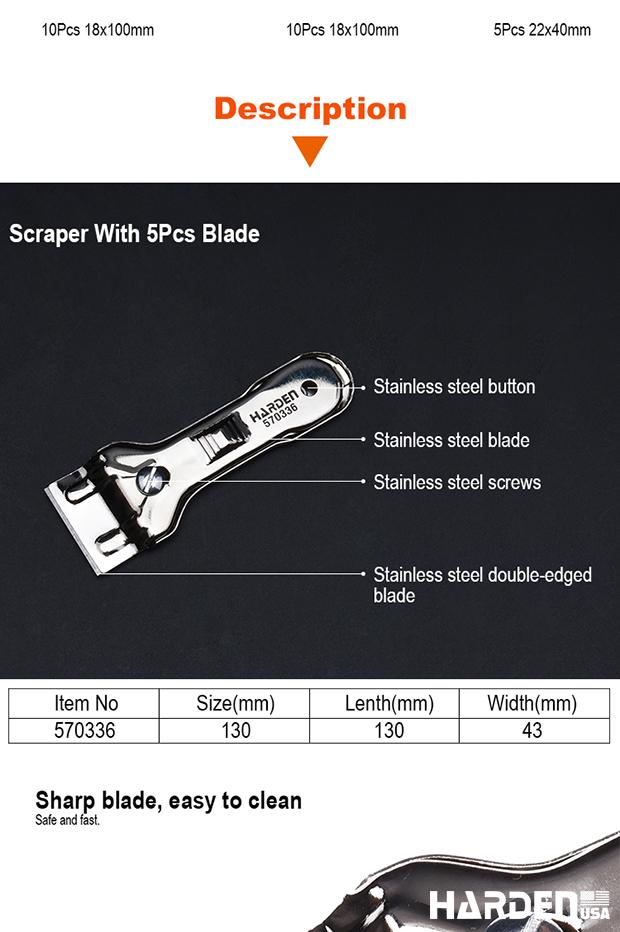 145X100mm Plastic Scraper