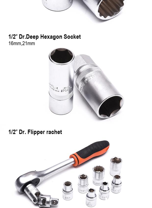 27Pcs 3/4" Dr.Socket Set