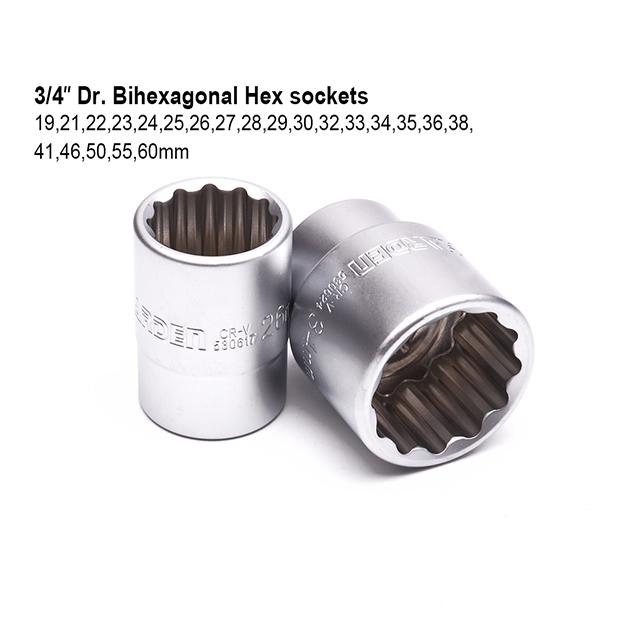 27Pcs 3/4" Dr.Socket Set