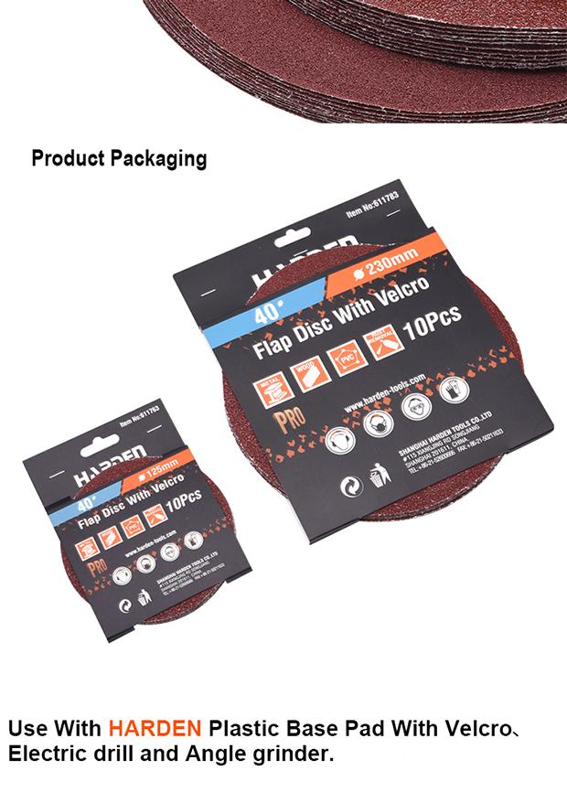 10 Pcs Flap Disc With Velcro